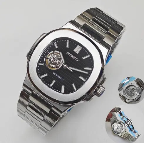 Seiko Mod Nautilus Noir NH38